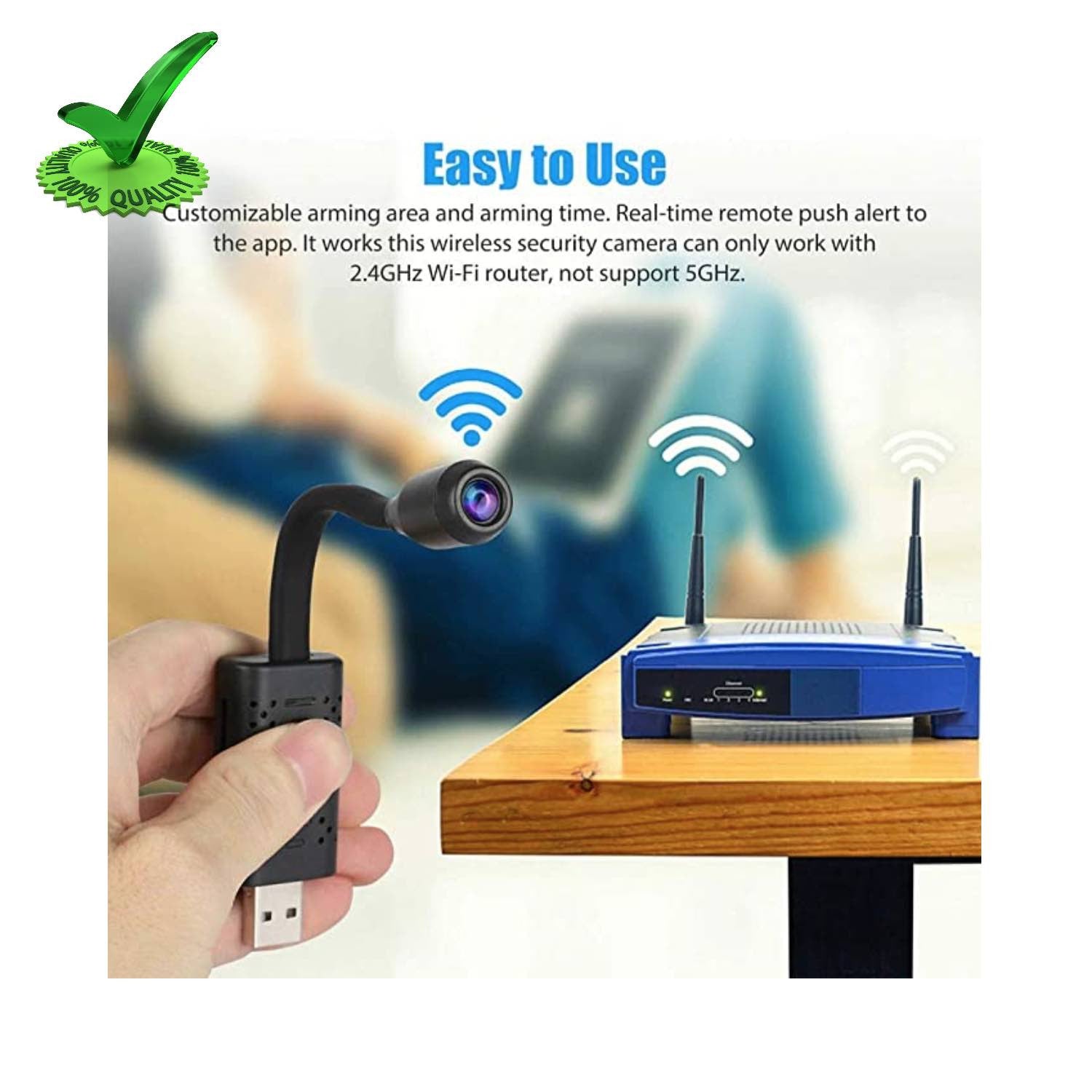 Mini Hidden USB Universal Interface WiFi Wireless 4K Spy Camera Mini Hidden USB Universal Interface WiFi Wireless 4K Spy Camera